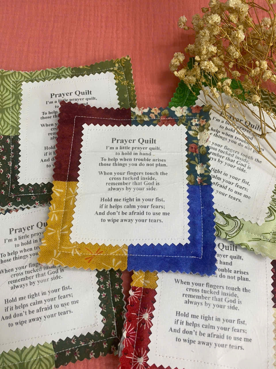 Prayer Hug™ Pocket Quilt – a four-inch hug from God