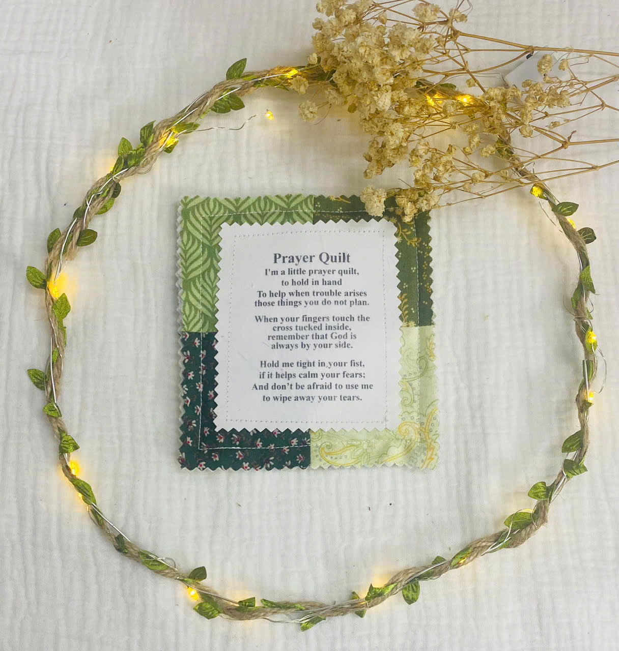 Prayer Hug™ Pocket Quilt – a four-inch hug from God
