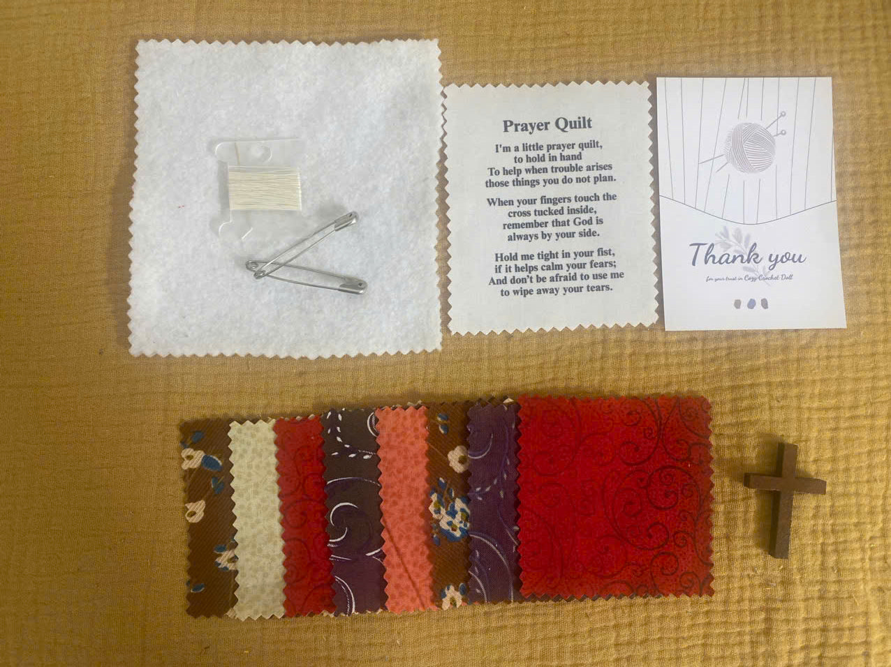 Prayer Hug™ Pocket Quilt — DIY Maker Kit