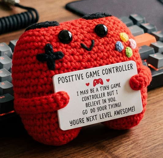 Player One Crochet Game Controller - "You're Loved Next Level"