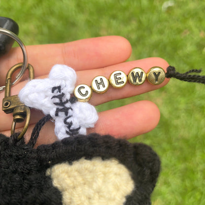 Heartfelt Custom Handmade Crochet Pet Keychain