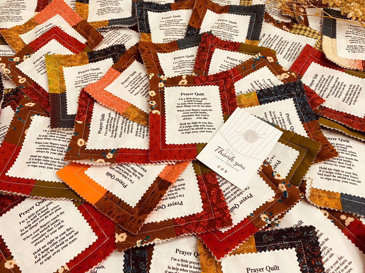 Prayer Hug™ Pocket Quilt – a four-inch hug from God