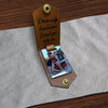 PERSONALIZED PHOTO KEYRING IN LEATHER CASE (& WITH MESSAGE CARD)