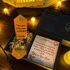 PERSONALIZED PHOTO KEYRING IN LEATHER CASE (& WITH MESSAGE CARD)