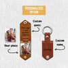 PERSONALIZED PHOTO KEYRING IN LEATHER CASE (& TO MY MAN CARD)